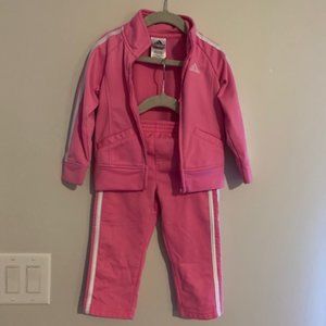 Adidas Pink Toddler Track Suit